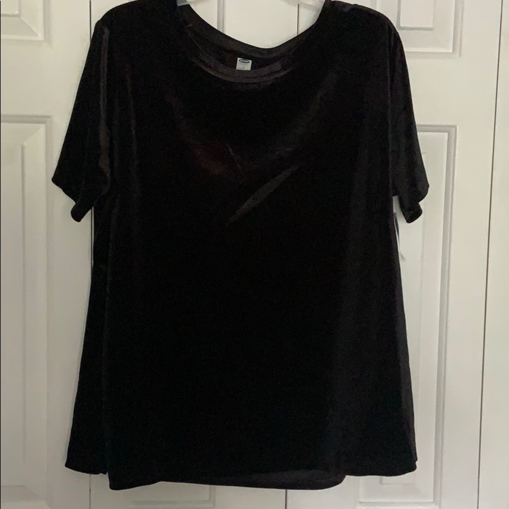 NWT short sleeve suede shirt ole navy